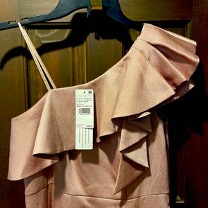 Aidan Mattox 
Dusty rose 
HAMMERED SATIN MERMAID GOWN size 4